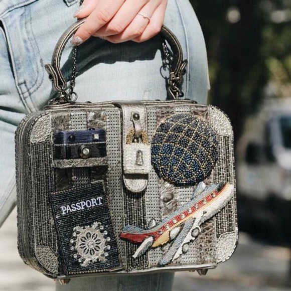 Mary Frances: Beaded Travel Passport Camera Bag - Picture 13 of 16